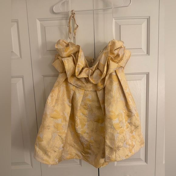 Anthropologie Dresses & Skirts - Aureta Strapless Ruffle Mini Dress